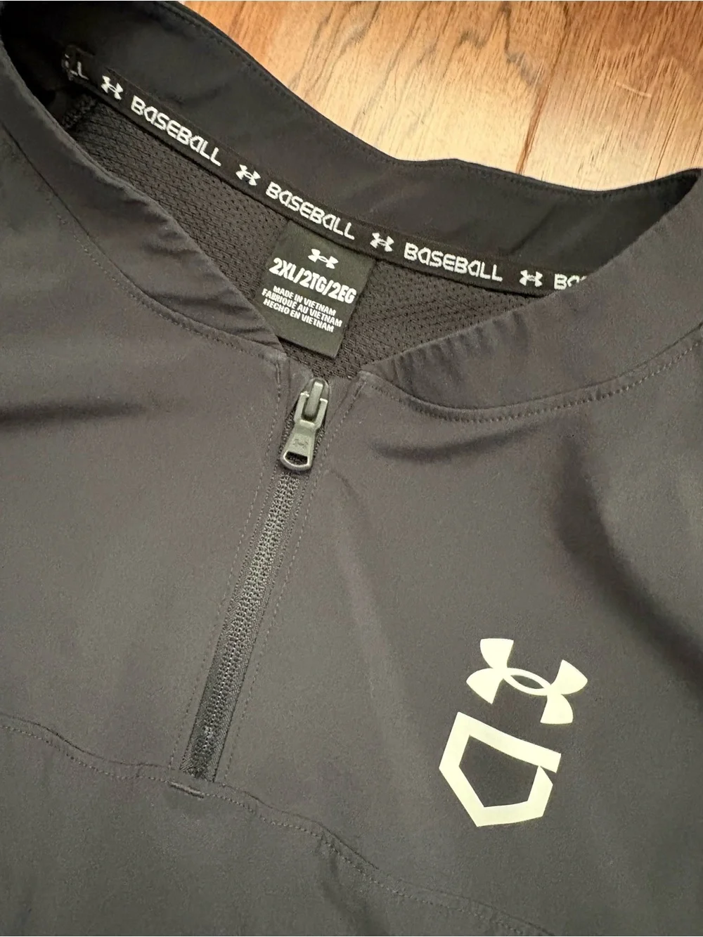 Under Armour Men's Utility Short Sleeve Cage Jacket 2XL Black